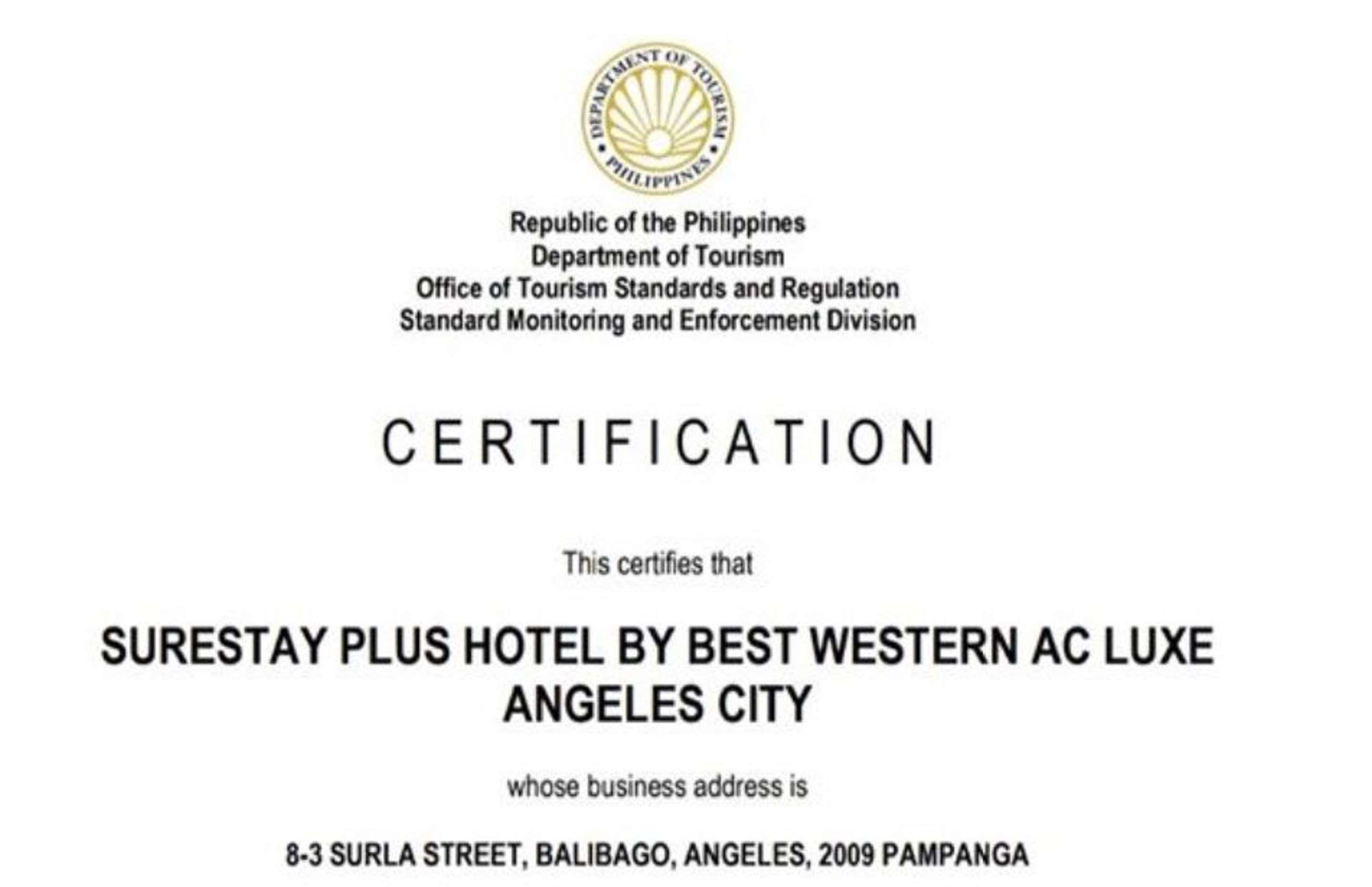Surestay Plus Hotel By Best Western Ac Luxe Angeles City Exterior photo
